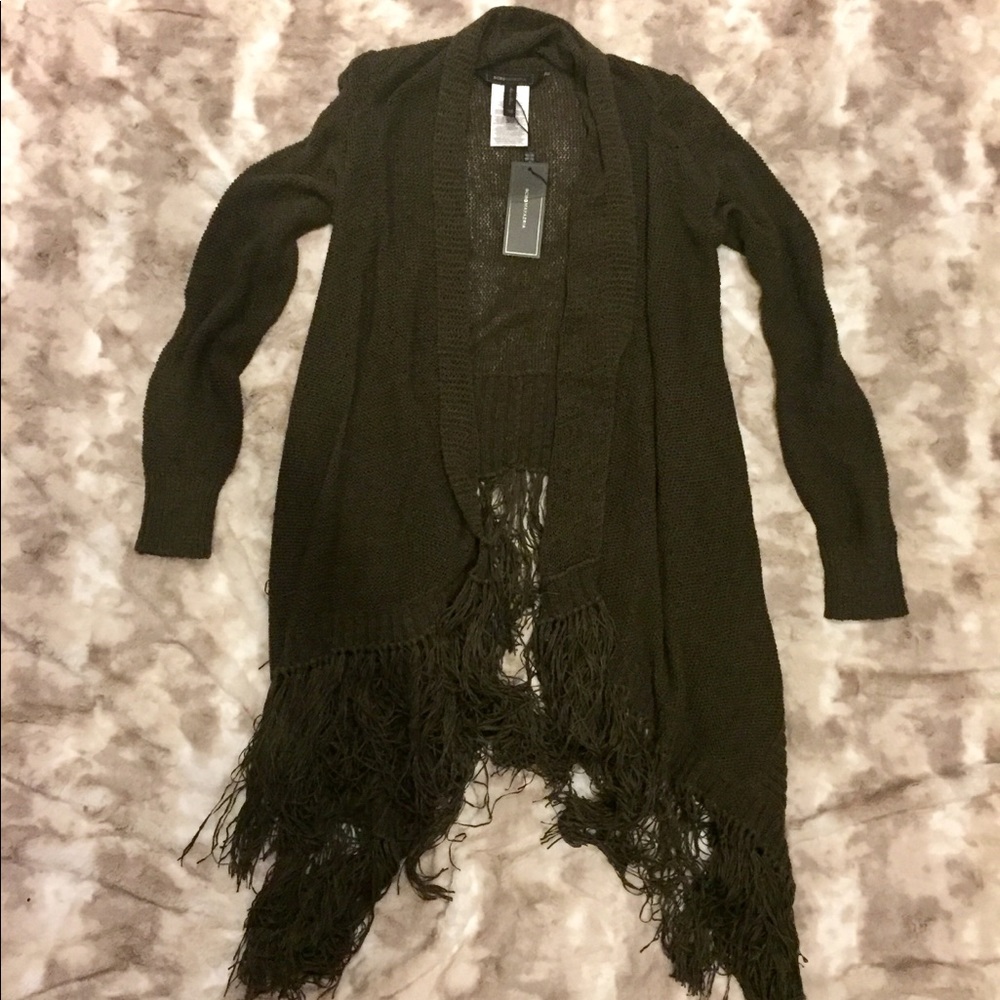 FINAL $🆕 ✨BCBGMAXAZRIA ✨soho fringe cardigan✨ - Picture 2 of 8